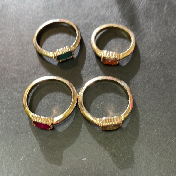 Goldtone Stack Rings - Picture 3 of 5